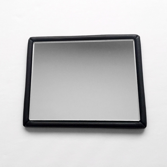 Bottega Veneta Accessories - BOTTEGA VENETA navy black leather purse mirror